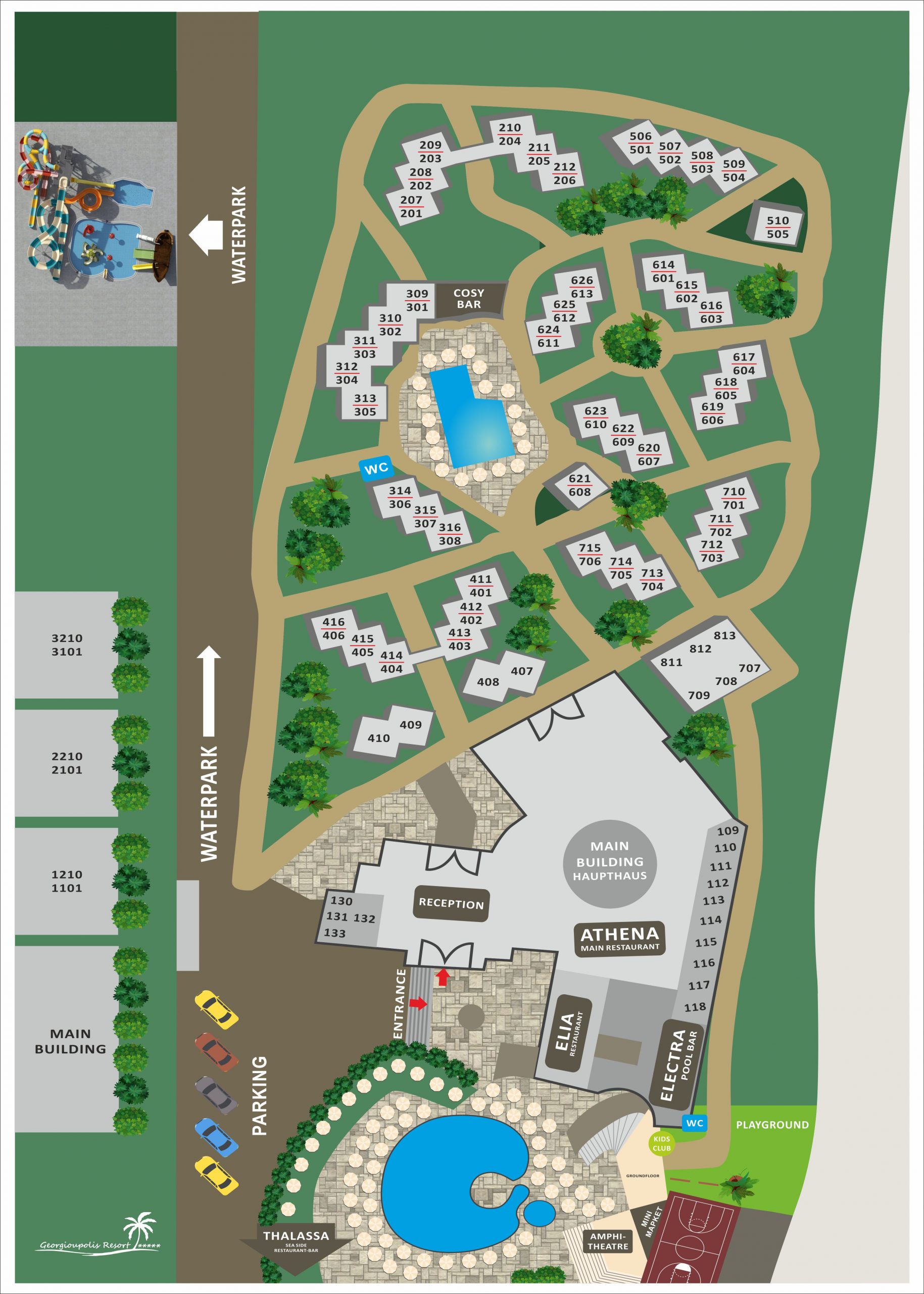 Georgioupolis Resort site plan